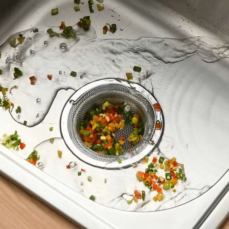 1/2Pcs Stainless Steel Kitchen Sink Filter, Garbage Food Residue/Hair Catcher, Keep Your Bathtub