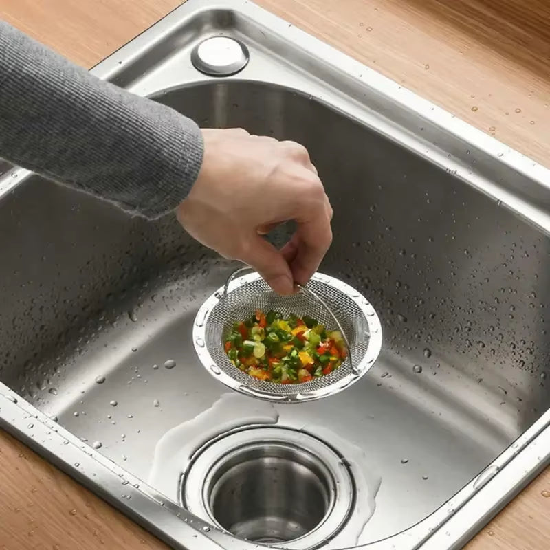 1/2Pcs Stainless Steel Kitchen Sink Filter, Garbage Food Residue/Hair Catcher, Keep Your Bathtub