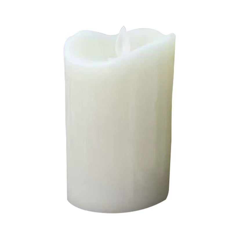 USB Rechargeable Flameless Electric Candle Lamp Dripped Paraffin Wax Dancing Moving Wick Home Party Bar Pillar Candles W/Remote